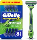 8 pack rastrillos Gillette Prestobarba 3 Sensitive con Aloe bajan a su menor precio
