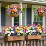 Juego de 10 ramos de flores artificiales para decoración interior o exterior bajan a un excelente precio