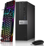 Computadora de escritorio Dell Optiplex 5050 con Core i5, 16 GB de RAM, 256 GB de SSD, teclado y mouse reacondicionada baja de precio