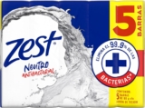 5 pack jabones Zest Neutro Antibacterial a un precio buenísimo