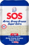 Arroz grano grueso super extra SOS de 900 gr baja de precio