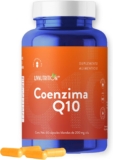 Suplemento alimenticio Coenzima Q10 de 200 mg con 60 cápsulas en su precio más económico