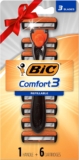 Rastrillo para rasurar BIC Comfort 3 con 6 cartuchos de repuesto baja a su menor precio