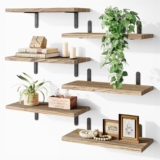 Juego de 6 repisas de madera y metal bajan a su menor precio