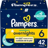 Pañales nocturnos para bebé Pampers Swaddlers Overnights Etapa 6 con 42 pañales bajan a un excelente precio + 10% adicional con Planea y Ahorra
