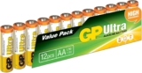 12 pack pilas alcalinas AA de alto rendimiento GP Ultra bajan a un gran precio