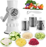 Rallador manual de verduras y queso con varias cuchillas baja a su menor precio