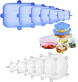 Juego de 12 tapas flexibles de silicona bajan de precio