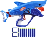 Pistola lanzadora de dardos de juguete Nerf Elite Junior Wild Sharkfire baja a su menor precio