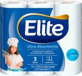 3 pack toallas de papel Elite Ultra Absorbente bajan a su menor precio