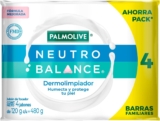 Ahorra Pack Palmolive Neutro Balance Dermolimpiador jabón en barra con 4 piezas baja a un gran precio