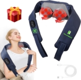 Liquidación en masajeador de espalda y cuello recargable con calor relajante baja a un precio muy bueno + 3 msi