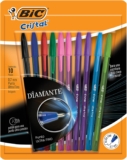 Juego de 10 plumas de colores BIC Cristal Diamante punto ultra fino baja a su menor precio
