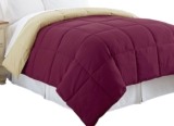 Edredón reversible de microfibra para cama matrimonial o queen baja a un excelente precio