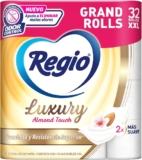 Papel higiénico Regio Luxury Almond Touch con 32 rollos extra grandes XXL baja de precio
