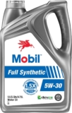 Aceite de motor para auto Mobil Full Synthetic 5W-30 de 4.73 L a un sorprendente precio