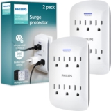 Juego de 2 multicontactos Philips con supresor de picos bajan de precio