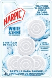 Pastillas acuáticas para inodoro Harpic White & Shine con 5 pastillas bajan a su menor precio
