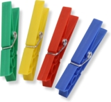 Juego de 100 pinzas de colores para colgar ropa bajan a su menor precio