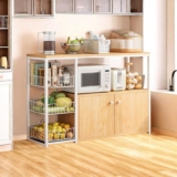 Mueble de alacena para cocina de madera y metal baja a su menor precio