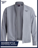 Chamarra impermeable tipo bomber para hombre marca Reebok baja a un precio muy bueno