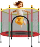 Trampolín infantil con red de seguridad baja a su menor precio