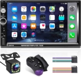 Autoestéreo con pantalla táctil reproductor multimedia y cámara de reversa baja a un gran precio