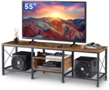 Mueble de TV de madera y metal baja a un excelente precio