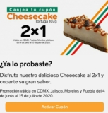 Cupón 7-Eleven 2×1 en Cheesecake Tortuga
