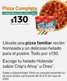 Promoción 7-Eleven de pizza familiar + bote de helado por $130