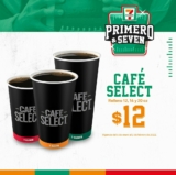 En 7-Eleven Café Select de todos los tamaños a $12 pesos