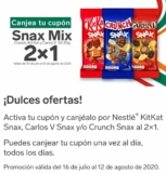Cupón 2×1 en Snax Mix en tiendas 7-Eleven