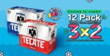 Cupón 3×2 en Tecate 12 pack en tiendas 7-Eleven