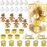 Juego de 32 adornos navideños para arbolito o decoración bajan a un gran precio