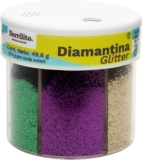 Diamantina de varios colores tipo salero Barrilito baja a un gran precio