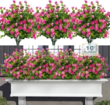 10 pack ramos de flores artificiales resistentes a la intemperie bajan a su menor precio