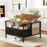 Mesa de centro de madera y metal baja a su menor precio + 12 msi
