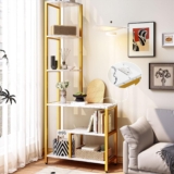 Mueble librero de esquina de 5 niveles baja a un gran precio