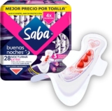 Toallas Saba Buenas Noches Nocturna Extra con 28 piezas bajan a su menor precio
