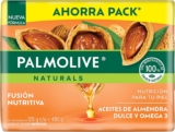4 pack jabones Palmolive Naturals Fusión Nutritiva con aceite de almendra y omega 3 baja a un gran precio + 10% adicional con Planea y Ahorra
