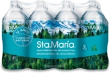 12 pack agua natural de manantial Sta. María de 1 litro baja a un gran precio + 10% adicional con Planea y Ahorra