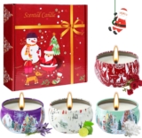 Oferta flash: juego de 4 velas aromáticas con temática navideña bajan de precio