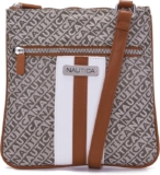 Oferta flash: bolso cruzado para mujer Nautica Lakeside Signature Jacquard North South baja a su menor precio