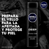 Espuma para afeitar Nivea Men Deep Black Carbon baja a su menor precio