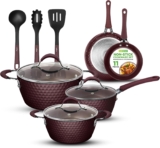 Batería de cocina NutriChef Excilon con 11 piezas baja a su menor precio