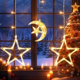 Cortina de luces LED navideñas bajan de precio con descuento adicional