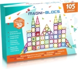 Juego didáctico Magni-Blocs con 105 bloques magnéticos en 3D bajan a su menor precio