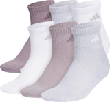 Paquete de 6 calcetines deportivos para mujer Adidas Quarter Socks en su precio más bajo
