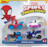 4 pack de carritos de juguete de metal Marvel Spidey and his Amazing Friends en su precio más económico