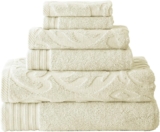 Juego de 6 toallas de baño de jacquard ultra suave bajan a un gran precio